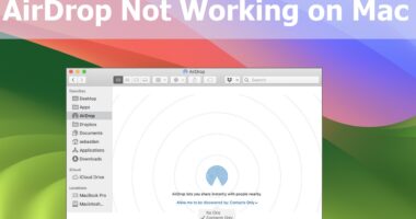 Airdrop Is Not Working on Macbook