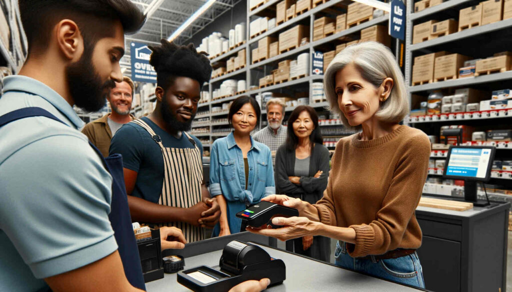 Apple Pay at Lowe's Store