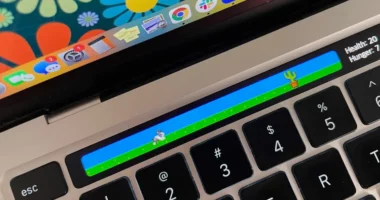 Touch Bar Dino Game on Macbook Pro