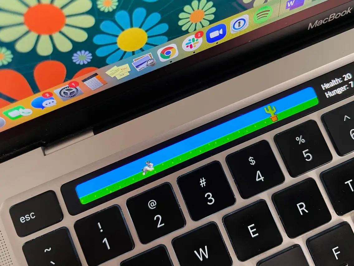 Touch Bar Dino Game on Macbook Pro